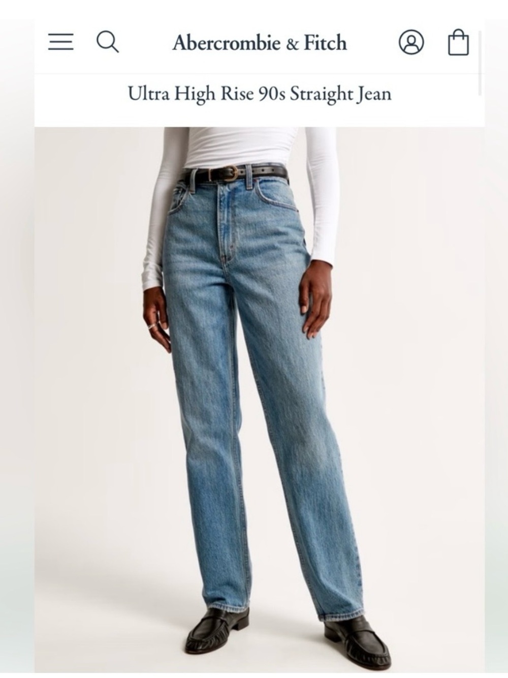 Abercrombie & Fitch The ‘90s Straight Ultra High Rise Jeans Size 27 4R